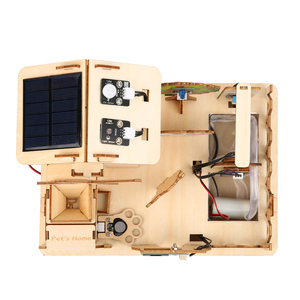 Kök akıllı tarım eğitim seti sınıf öğrenme tarım kodlama DIY eğitim robotu modeli ahşap yapısı Arduino için