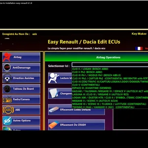 Einfach für Renault 6.1.4 Software ECU Programmer Clear Crash SRS Kartens chl üssel UCH Cleaner - Product Image 4