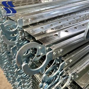 Galvanized Steel Plank Andaime plataforma passarela com gancho em estilo layher para sistema de andaimes Ringlock