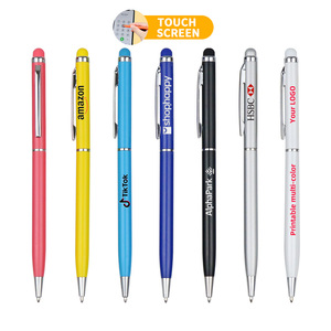 Đa chức năng màn hình cảm ứng Bút bi miễn phí Logo dấu ấn nhựa khuyến mại văn phòng & Trường Sử dụng mực đen mịn bằng văn bản - Product Image 5