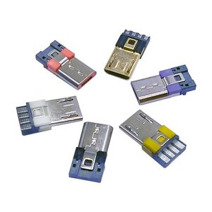 微型USB插座微型母插座/公5p贴片插头适用于数据线连接器的USB接口焊丝