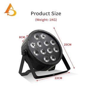 Prezzo ragionevole 12x12w Mini Par luce DMX 512 controllo RGBW LED Par piatto può stadio di luce - Product Image 5