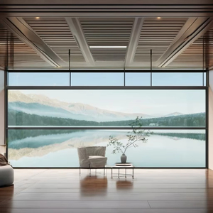 Custom Automatic Sliding <strong>Window</strong> Balcony Intelligent Remote Control Vertical Slide Electric Aluminum Glass Lift up <strong>Window</strong> - Product Image 1