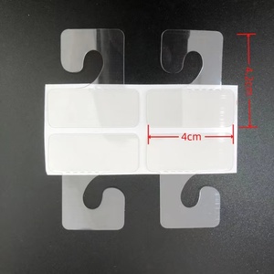 Euro delik ekran ambalaj kutuları için kanca plastik yapıştırıcı asmak etiket sekmeler için Euro delik askı kanca ile kolay ekran - Product Image 4