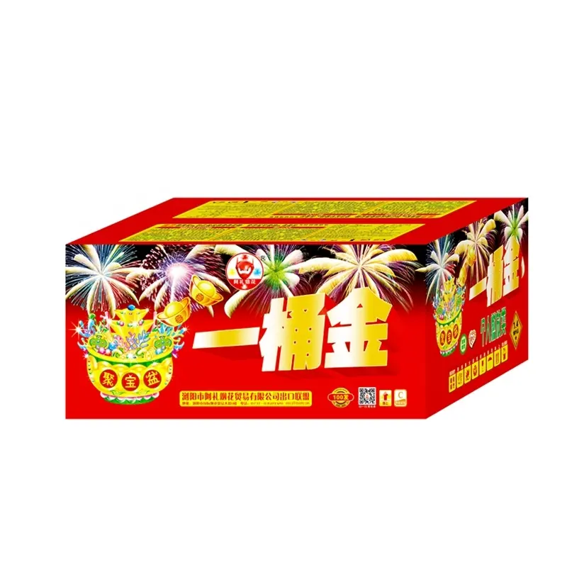 Di vendita caldo di 100 scatti torta di consumo fuochi d'artificio 1.4g un0336 pirotecnici per il natale