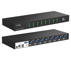 8 Port Smart Hotkey USB VGA <strong>KVM</strong> <strong>Switch</strong> with Audio, MT-VIKI Rackmount Video <strong>KVM</strong> Switcher VGA 8 in <strong>1</strong> Out