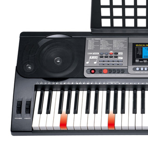 HUASHENG-Piano eléctrico con 61 teclas de iluminación, instrumento con función MIDI, 460 temporizadores, 260 ritmos - Product Image 2