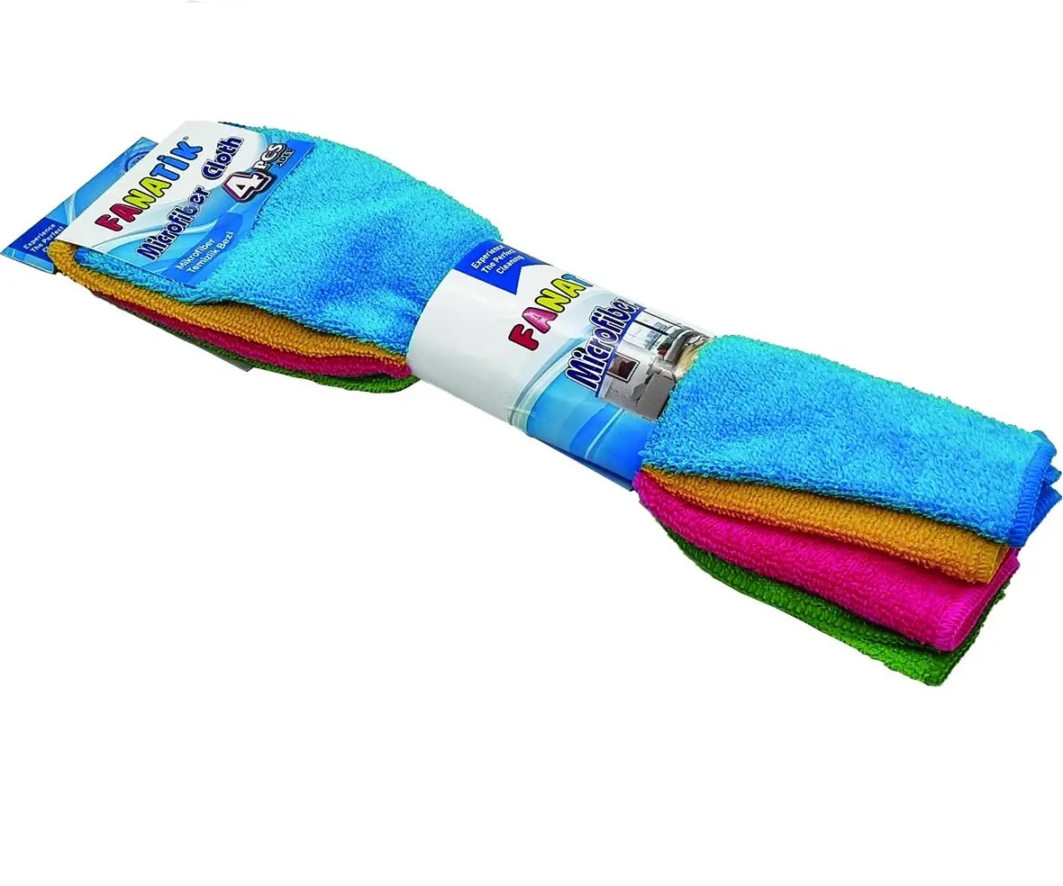Wholesale Kitchen Towel Set 4 Pcs Colourful Microfiber Cloth Towel Household Cleaning 30x40 cm %100 Cotton