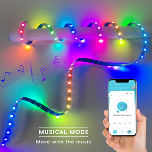 12VデジタルRGB LED SシェイプLedストリップRGB Led APPコントローラでネオンサイン装飾 - Product Image 4