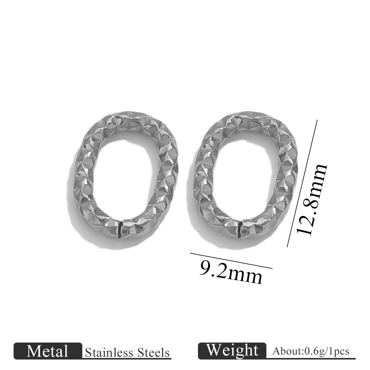 Steel silver color 1.9 wave pattern