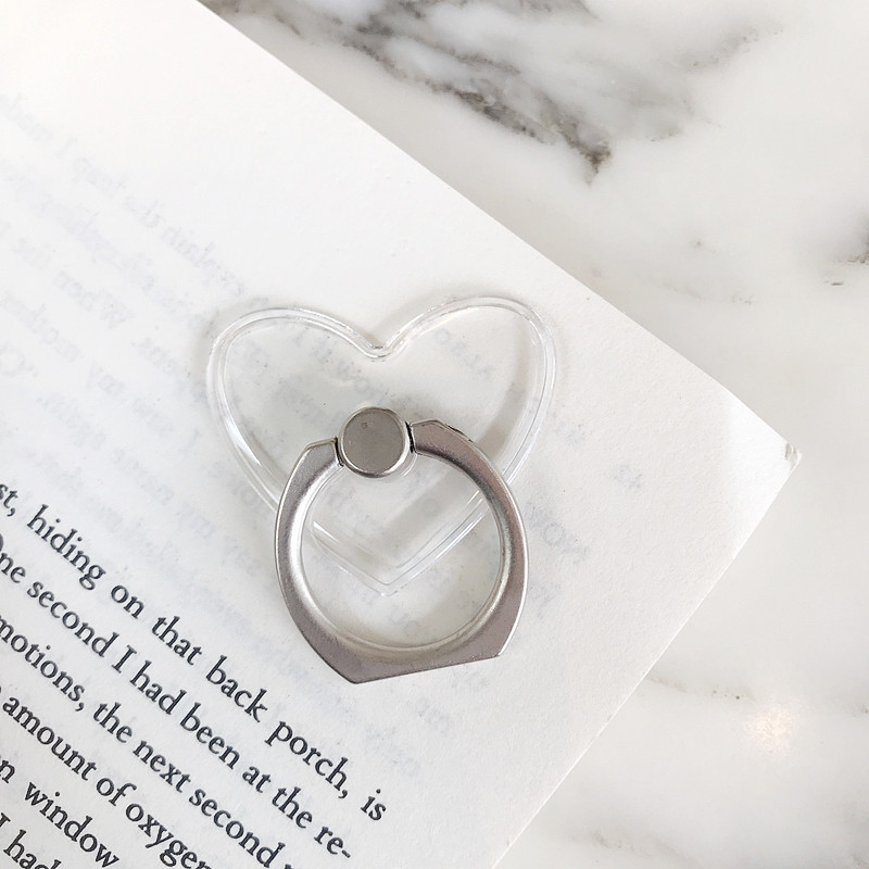 Support transparent-coeur