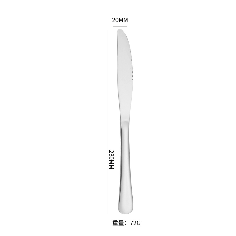 couteau de table en argent