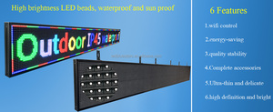 Programmabile a scorrimento Led messaggio in movimento segno singolo colore P10 RGB Display a Led segno esterno a matrice di punti Display a Led - Product Image 6