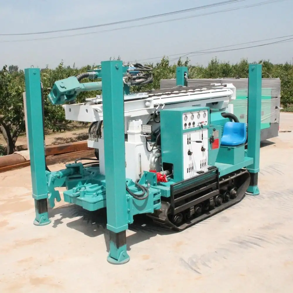 HFJ220A 200 मीटर ऊर्जा खनन संचालित करने में आसान क्रॉलर हाइड्रोलिक जल कुएं ड्रिलिंग मशीन खनन मशीनरी