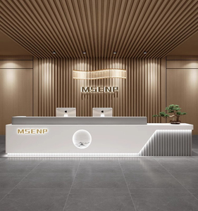 QT-27 rezeption scrivania nội thất văn phòng bàn bàn đặt oficina hiện đại quầy lễ tân quầy lễ tân Thẩm mỹ viện - Product Image 2