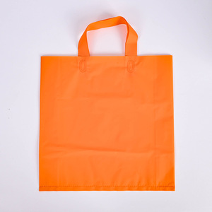 Custom Soft Loop <strong>Handles</strong> LDPE/HDPE Tote Shopping Plastic <strong>Bag</strong> with Own logo for Clothing Packaging - Product Image 3