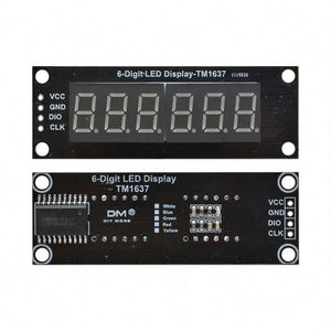 0.36 "6 haneli 7 Segment TM1637 LED ekran modülü arardiy için 0.36 inç LED göstergesi kırmızı yeşil mavi sarı beyaz - Product Image 1