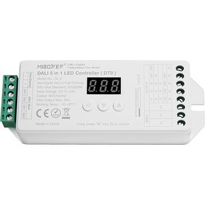 С цифровым адресным интерфейсом DT8 светодиодный контроллер Miboxer DL-X с цифровым адресным интерфейсом 5 в 1 постоянное напряжение RGB/RGBW Светодиодная лента с usb-питанием пуш-ап дали затемняя драйвер с цифровым адресным интерфейсом контроллер - Product Image 1