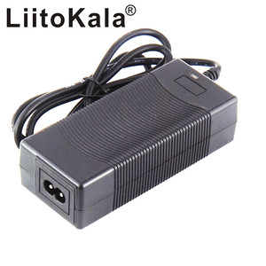 LiitoKala yüksek kaliteli 29.4V 2A <span class=keywords><strong>7S</strong></span> elektrikli bisiklet lityum pil şarj cihazı 24V 2A lityum pil paketi konektörü şarj cihazı