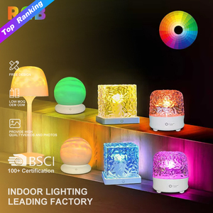 2025 RGB Dimmable hiện đại USB điều khiển từ xa phòng nhà trang trí nội thất đại dương sóng Máy chiếu <span class=keywords><strong>LED</strong></span> ánh sáng ban đêm bầu không khí Đèn bàn - Product Image 1