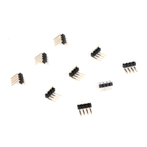 2,54mm zweireihiger Pin-Header-Anschluss 3/4/5/6-poliges Messing-Kontakt material Stecker/Buchse für die Loch montage Kabel platinen anschluss - Product Image 1