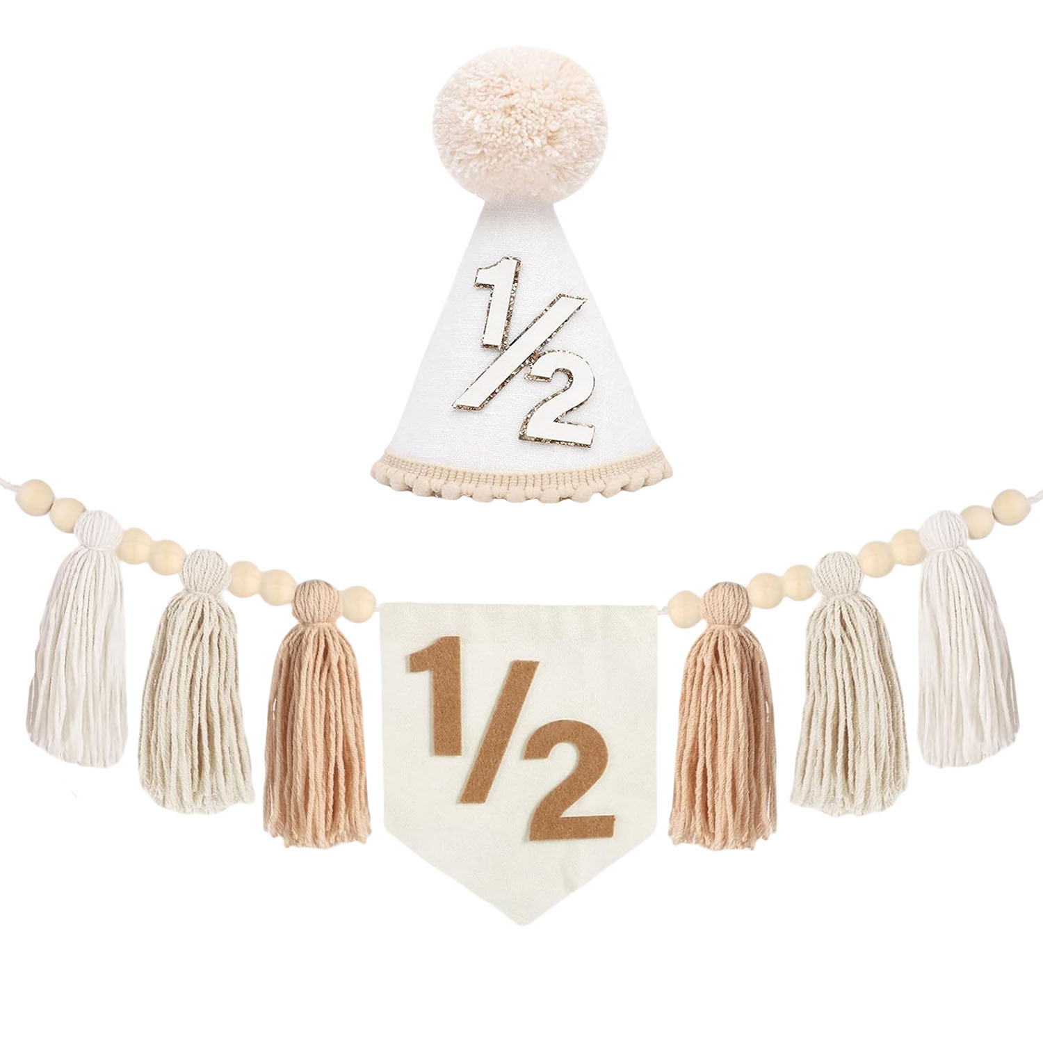 Chapeau blanc + bannière
