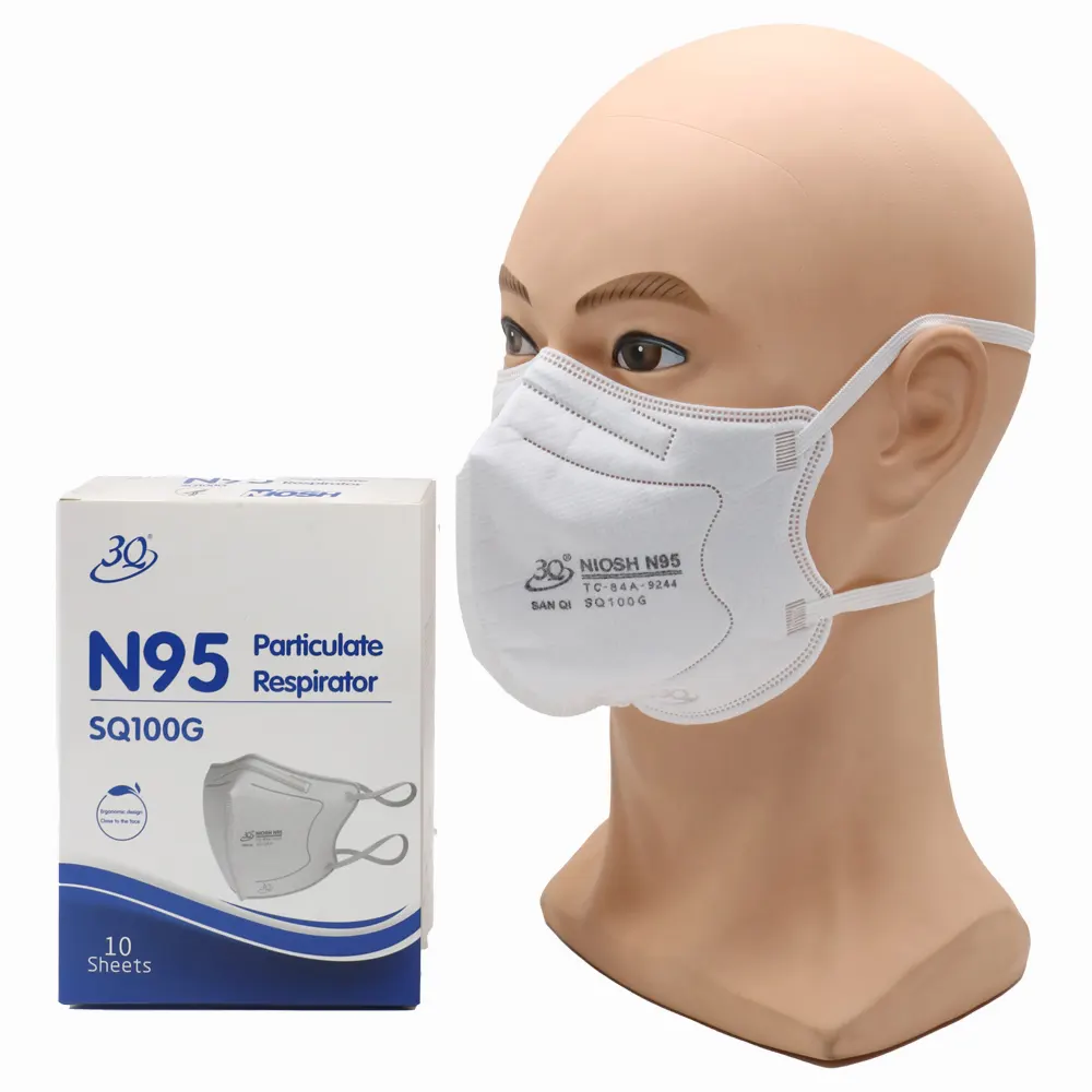 En stock masque facial respiratoire pliable n95 boucle d'oreille masque facial 3d bouche n95mask