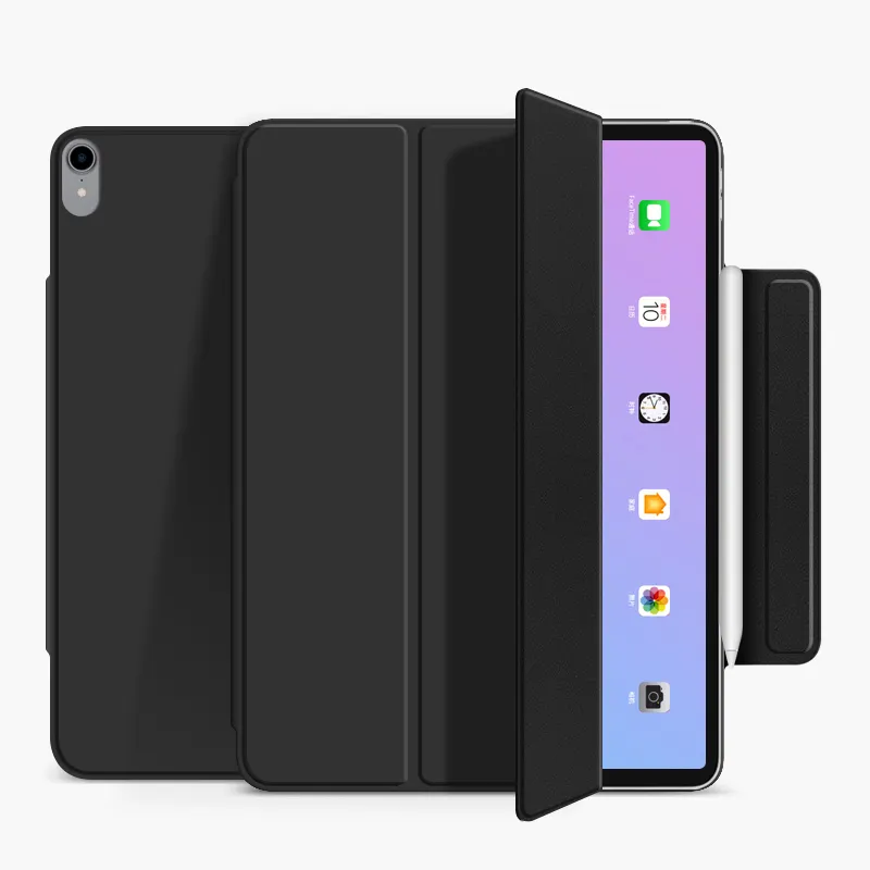 Casing berdiri lipat tiga magnetik, sarung HP kuat ramping untuk iPad Air 4/5 10.9 generasi ke-5