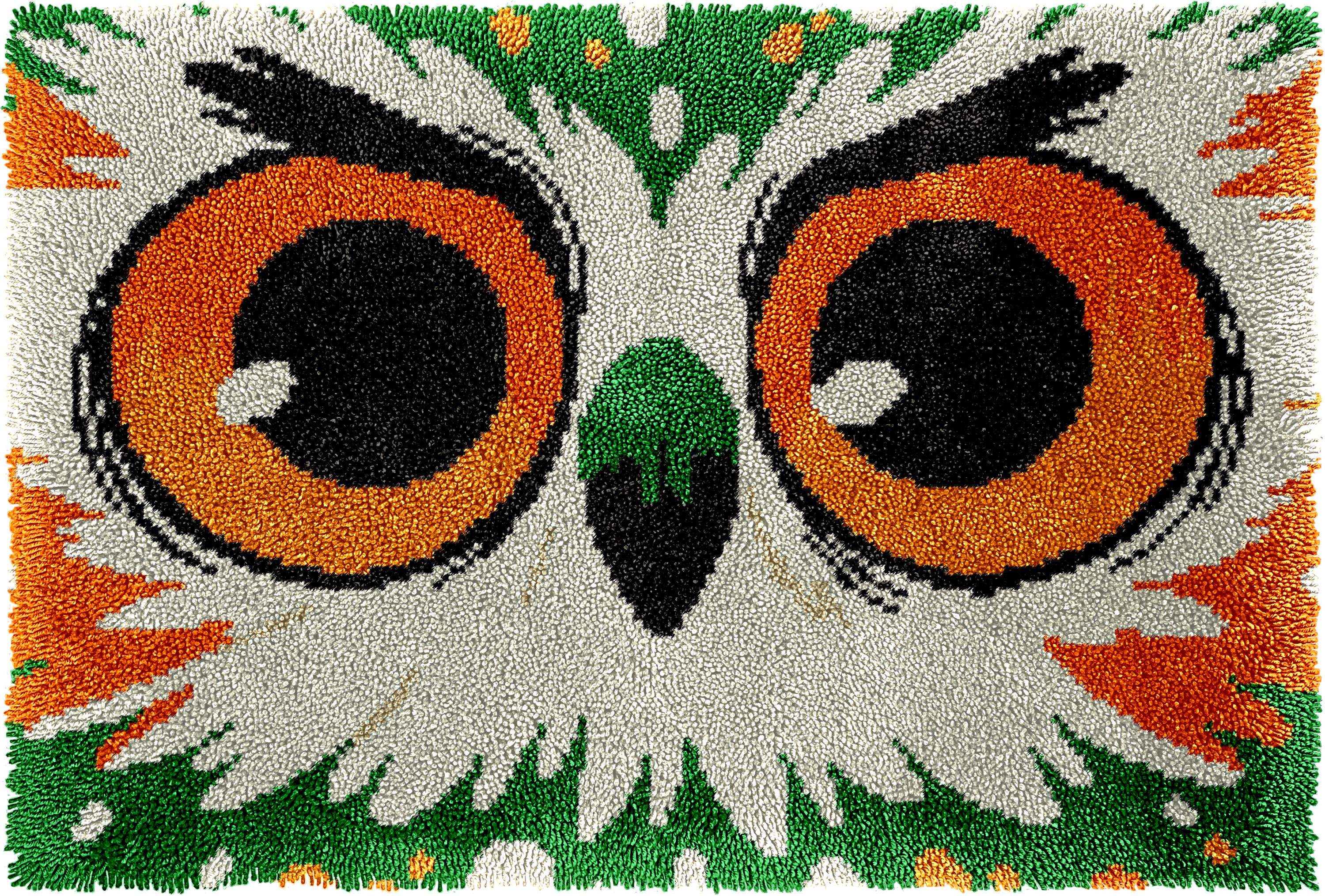 Kit de tapis à crochet de verrouillage hibou