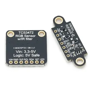 Sensor de reconocimiento de color TCS34725, placa de desarrollo RGB, módulo de detección de color de reconocimiento de color de comunicación IIC