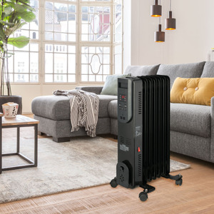 STROHEAT OY1009 elektrikli taşınabilir yağ dolgulu radyatör uzay ısıtıcı ayarlanabilir termostat ve aşırı isınma koruması - Product Image 5