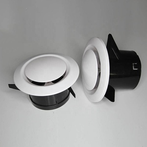Günstigere Belüftung öffnungen aus Kunststoff decken den Diffusor mit runder Decke in weißer Farbe für die Klimaanlage ab - Product Image 1