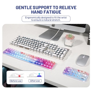 Benutzer definierte numerische Tastatur Tastatur Mauspad Transparente TPU Gaming Handgelenk auflage mit Blockform für das Home Office - Product Image 2