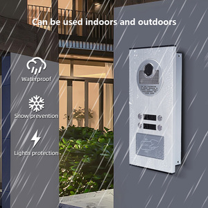 Sistema de intercomunicación de edificio de vídeo WIFI con soporte de visión nocturna desbloqueo remoto intercomunicador bidireccional timbre de 7 pulgadas para apartamentos