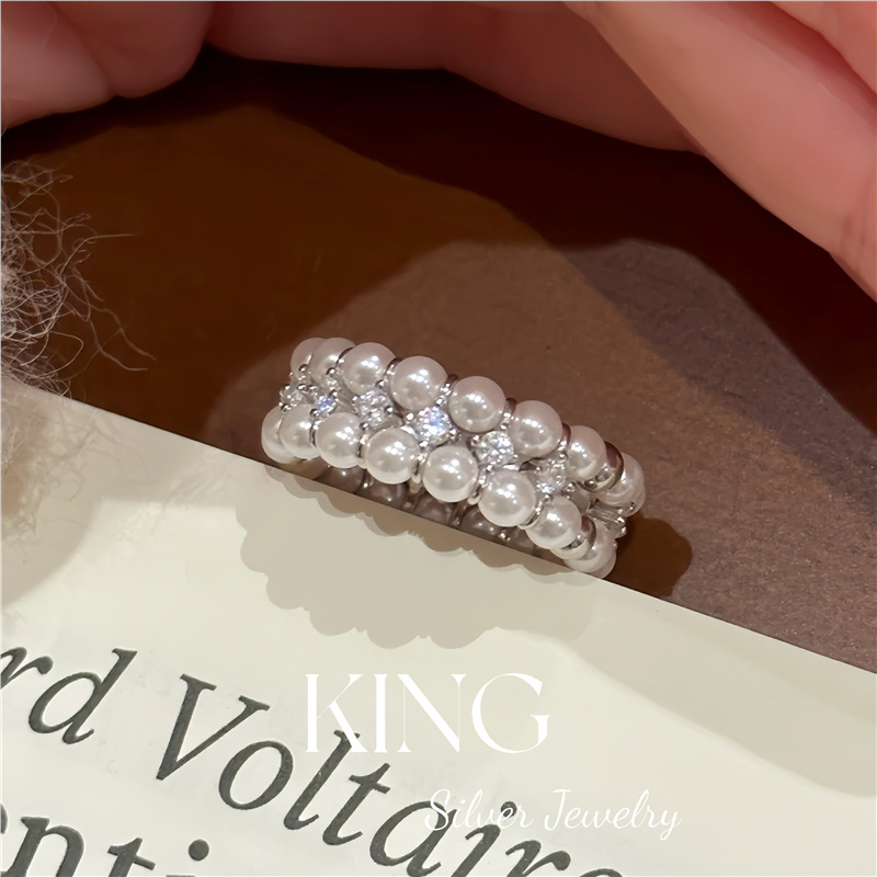Bague en argent, taille S (convient aux tailles US 5 et 6)