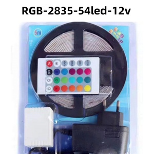 Sıcak satış 5M 16.4ft Smd 2835 Led şerit işık RGB 24Key IR uzaktan kumanda adaptörü yeni komple kiti/set Smd 2835 Led şerit işık - Product Image 2