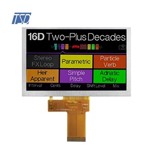 Pantalla lcd ips de grado automotriz, módulo de pantalla tft lcd de 5 pulgadas, 800x480 lvds, gran temperatura - Product Image 1
