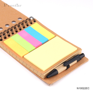 环保软木定制便签带再生纸笔软木盖牛皮纸便签纸 - Product Image 4