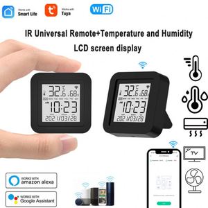 Tuya Wifi IR telecomando con sensore di temperatura e umidità sistema di casa intelligente compatibile schermo LCD digitale Max Voltage 5V - Product Image 2