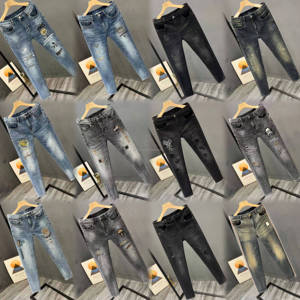 Top Quality Men's Name Brand <strong>Original</strong> Elastic Fabrics Denim Designer Jeans - Product Image 2