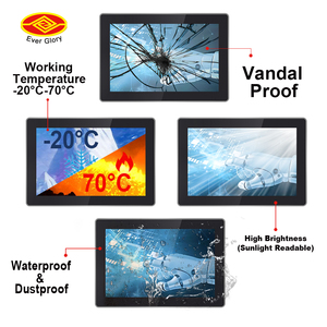 Display Touch capacitivo IP65/IP67 con ampia temperatura 7x24 ore di funzionamento robusto Monitor Touch Lcd per controllo industriale - Product Image 6