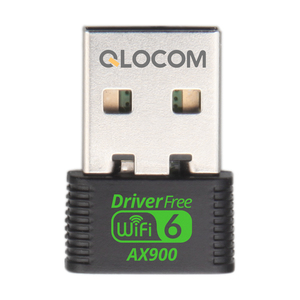 QLOCOM 802.11AX 900Mbps WiFi6加密狗2.4/5ghz双频无线WiFi 6 USB适配器，带蓝牙5.3 CF-943AX - Product Image 1