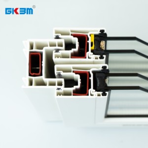 プラスチックビニールPVCスライディングデザインUPVC二重ガラススライディングウィンドウ - Product Image 3