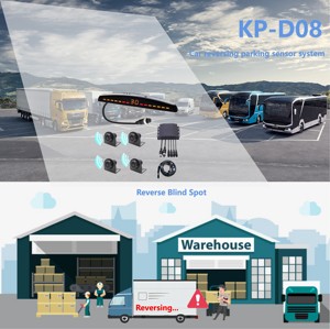 Truck <strong>Parking</strong> <strong>Sensors</strong> System 4 <strong>6</strong> <strong>Sensors</strong> Reversing Aid Waterproof Radar Detector <strong>Front</strong> Rear <strong>Sensor</strong> for 12V/24V Truck Trailer - Product Image 2