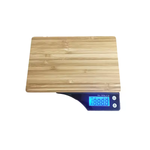 Bilancia da cucina multifunzione da 5kg/1g in bambù naturale con indicatore di ABS - Product Image 4