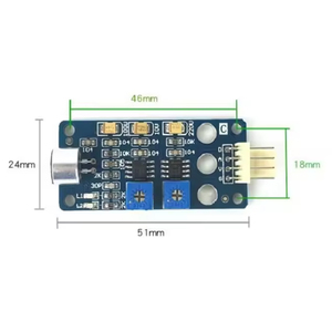 デジタル + アナログ音検出モジュールLM386音声認識音声制御スイッチマイクセンサーモジュール - Product Image 5