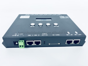 8-портовый светодиодный пиксельный контроллер Artnet DMX to SPI TC909 поддерживает SD-карту и DMX512 аксессуары для освещения консоли - Product Image 3