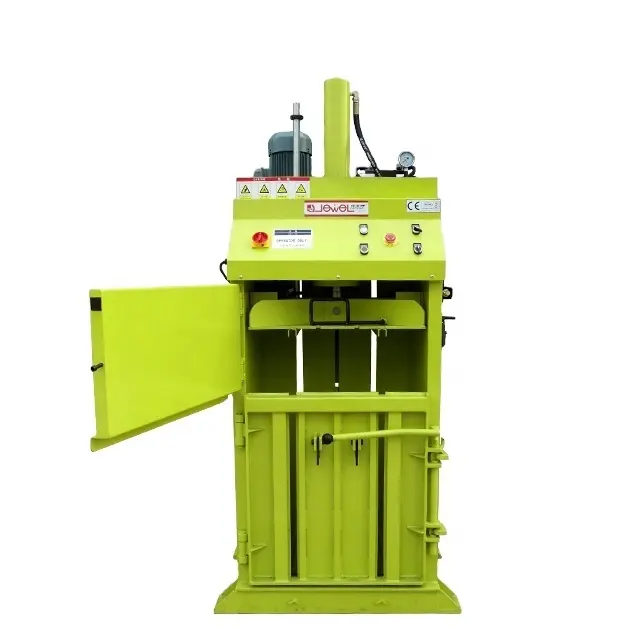 Factory Supply Recycling Verpakking Kleine Sized Verticale Hydraulische Schip Vuilnis/Afval Papier/Afval Plastic Compactor Balenpers Machine