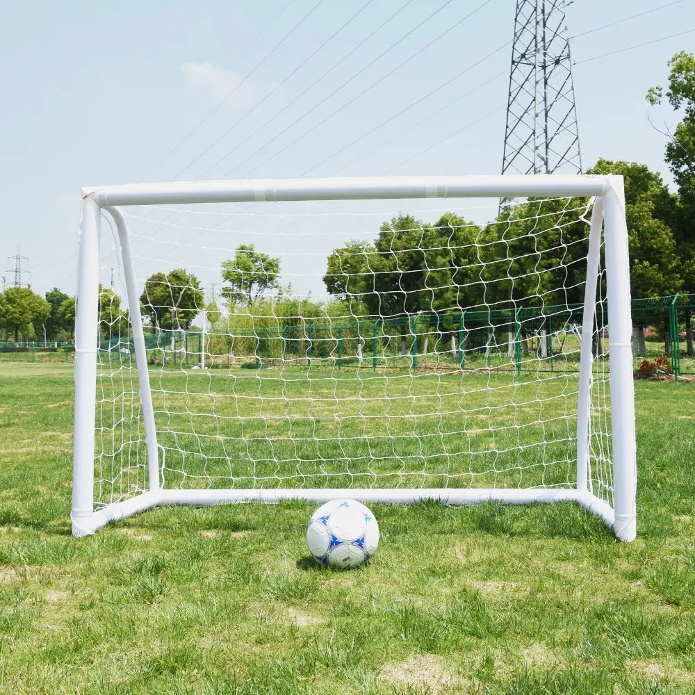 New Professional Target Shot Outlet Portable 6*4フィートUpvc Team Training Soccer Goal Plastic Kids Football Goal PVC Post For Sale