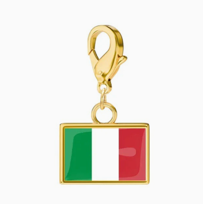 Bandera italiana dorada